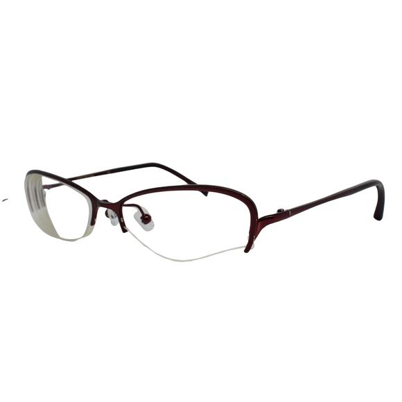 Jones New York J407 Burgundy 52-15-135mm Eyeglasses FRAMES ONLY - GOOD CONDITION - Picture 1 of 12